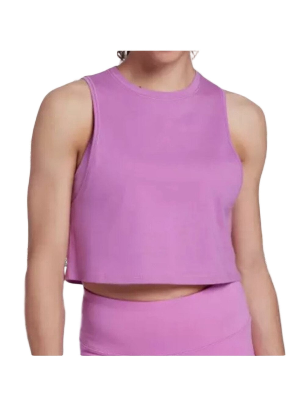 DSG NWOT Women's Everyday 100% Cotton Crop Muscle Tank Top Size XS - Lilac
